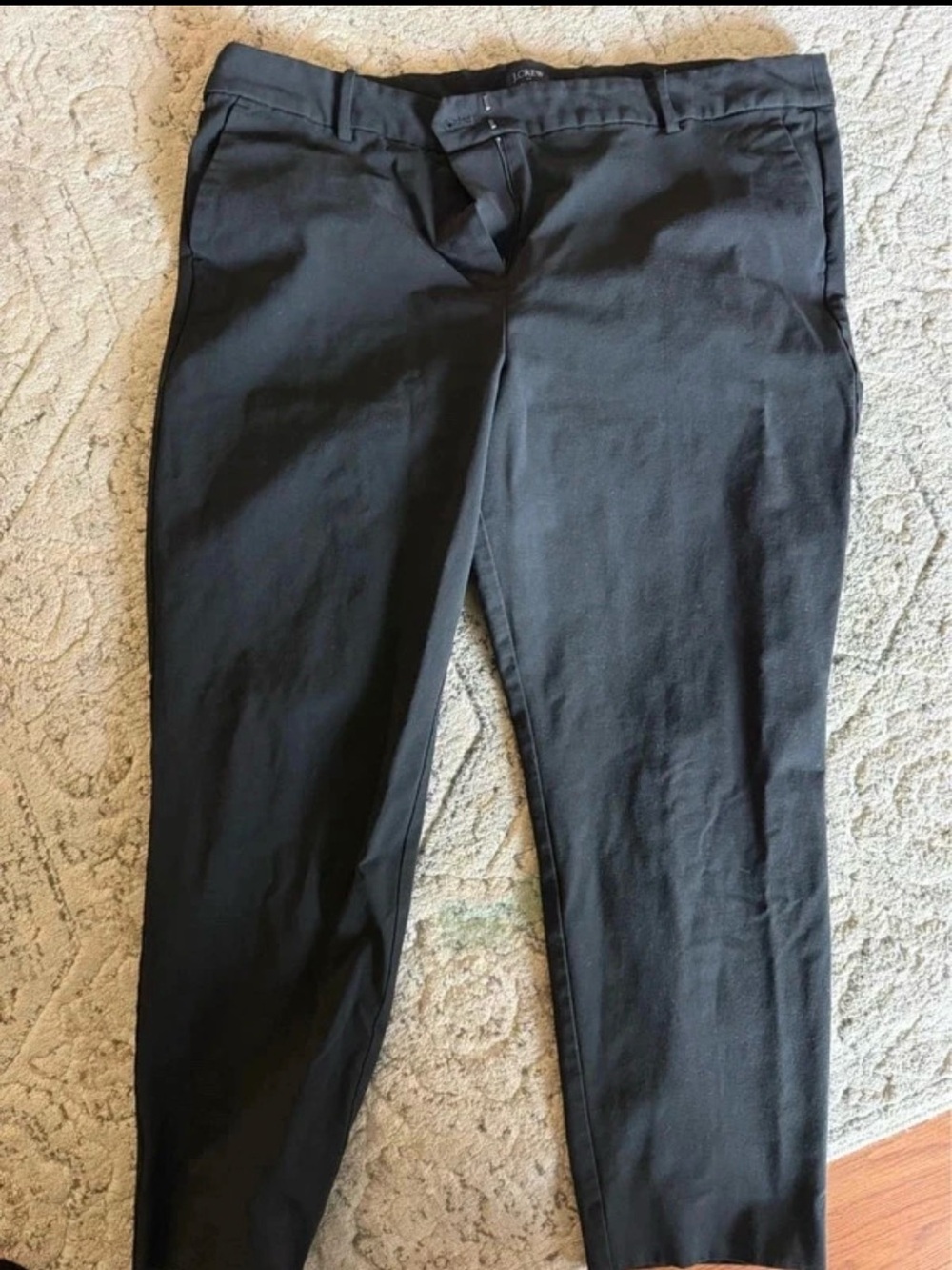 J Crew Ruby Crop Black Pants